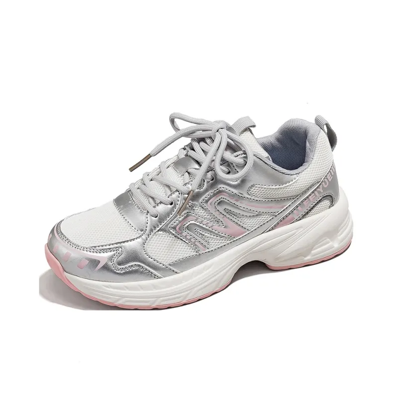 Feiyue Running Shoes Women's Low Top White/Gray-6