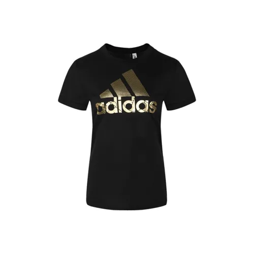 Adidas Set in Sleeve T Shirt Women's Black