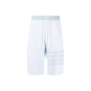 THOM BROWNE 4 Bar Striped Drawstring Shorts