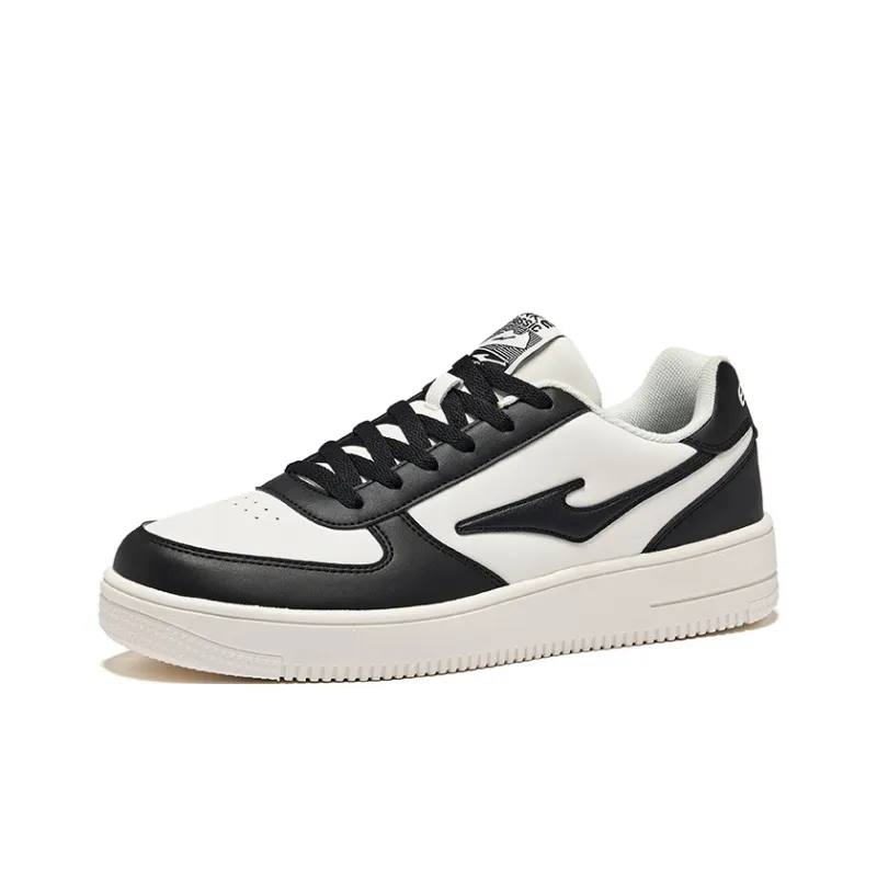 Erke Skateboard Coverage, Cushioning, Lightweight Low Top Skateboard Shoes Men's White Black-1