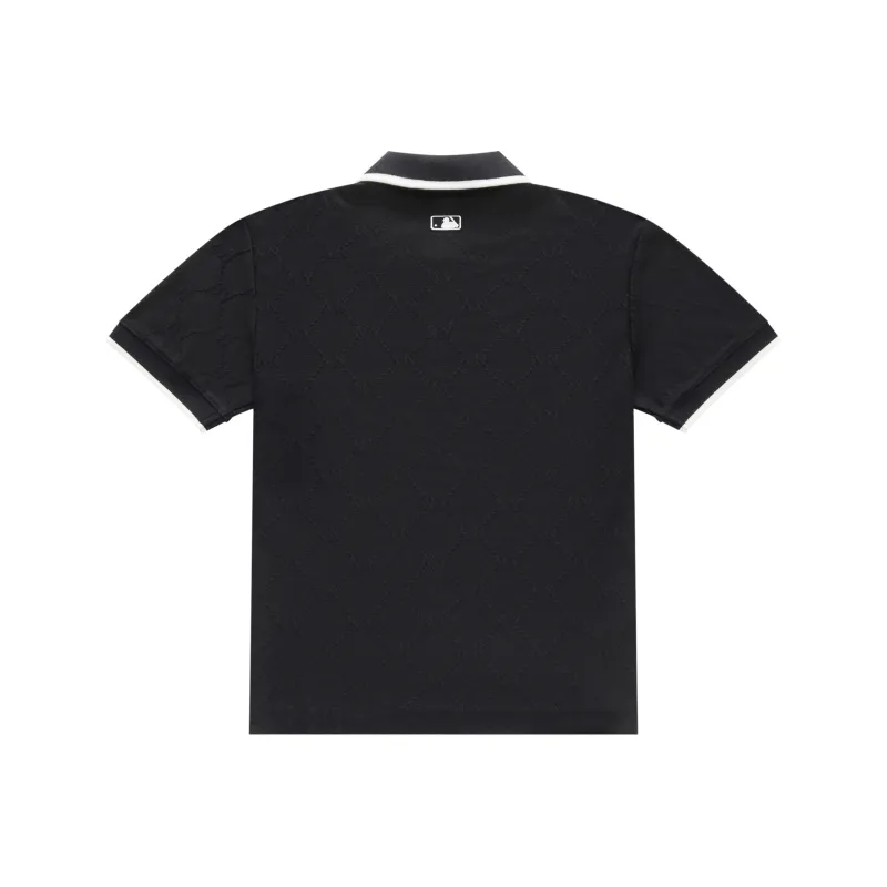 MLB MONOGRAM Collection New York Yankees SS25 Polo Shirt Unisex Black-1