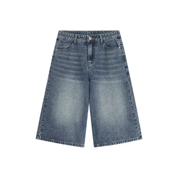 WOLF CODE Denim Shorts Unisex Light Blue