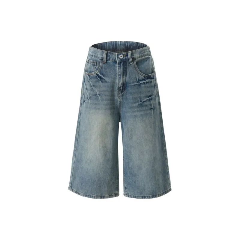 POLAR BEAR Denim Shorts Unisex Blue-0