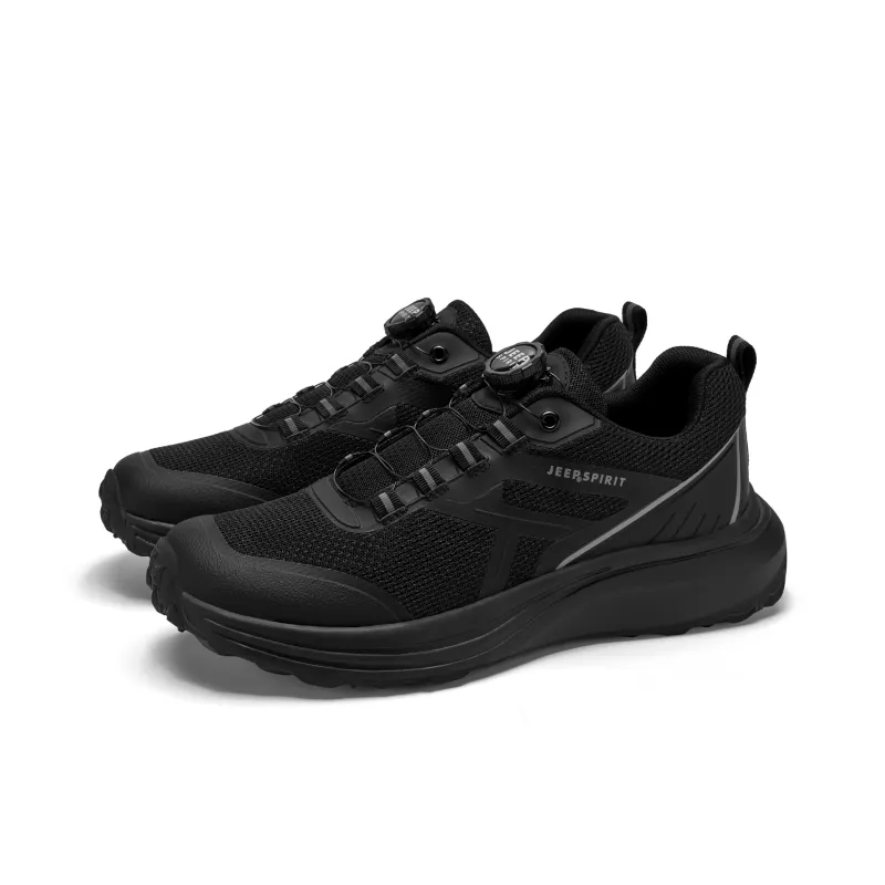 JEEP SPIRIT Running Shoes Men Low Top Graphite Black-1