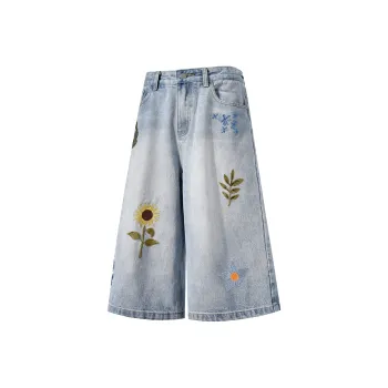 BEETLE TOWN Denim Shorts Unisex