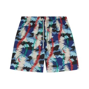 PALM ANGELS Leaf Camo Swimshorts