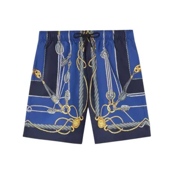 VERSACE Nautical Print Drawstring Swim Shorts