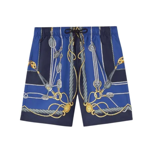 VERSACE Nautical Print Drawstring Swim Shorts
