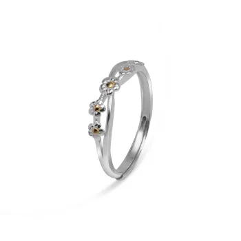 LIANYINSHOUZUO 999 Fine Silver Rings Women's