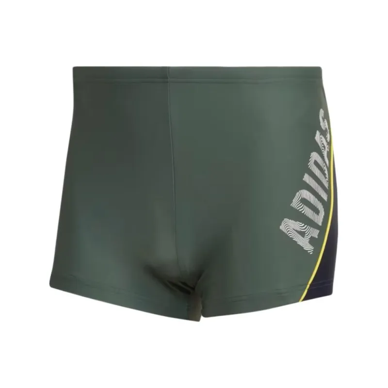 Adidas WORDING SWIM BOXERS Swimming Shorts Men's Green-0
