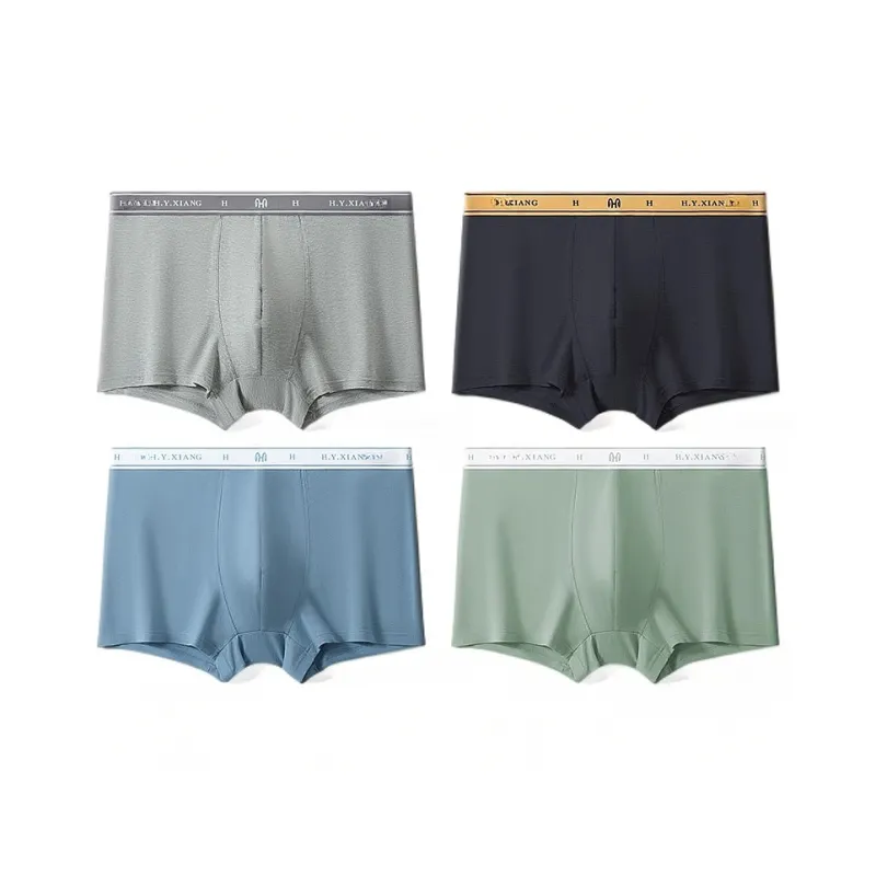 H YXIANG Underpants Men's 4 Pack-2
