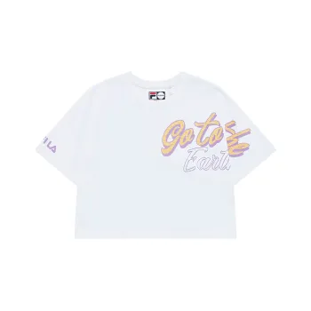 FILA FUSION Crop Top Women's Standard White