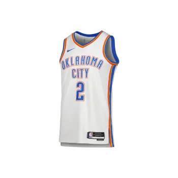 Nike Retro OKC Thunder #2 Basketball Jersey White