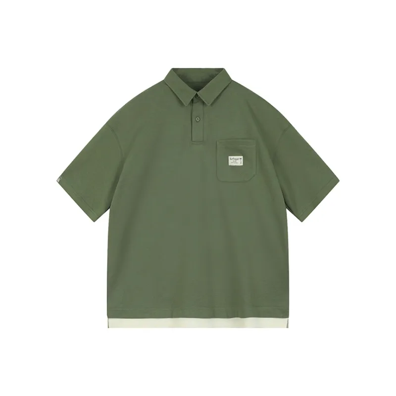 ACTUP Casual Lapel T Shirt Men's-2