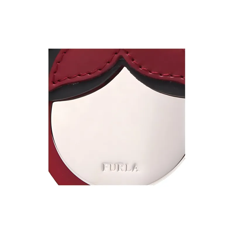 Furla Elisir Leather Shoulder Bag, Crossbody Bag, Handbag Mini Women's Red-3