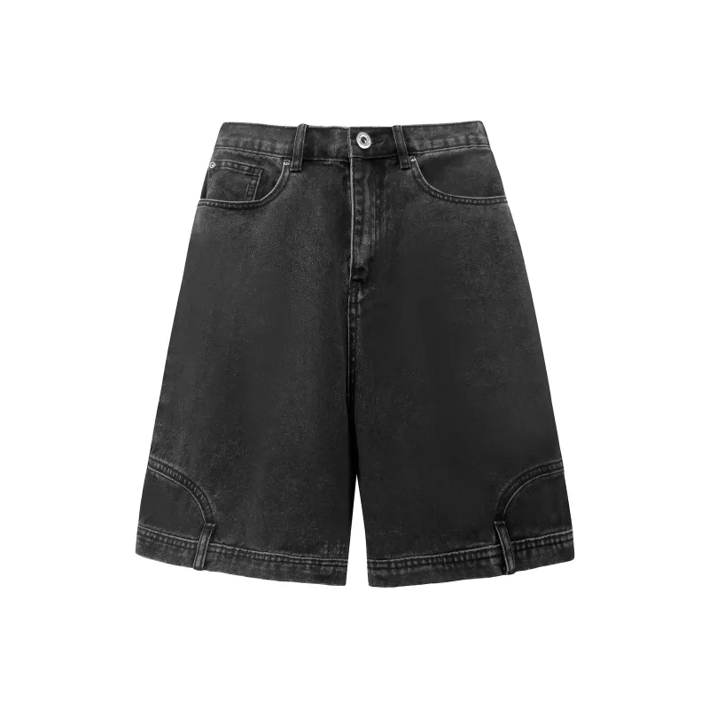 FAR BACK Denim Shorts Unisex-5