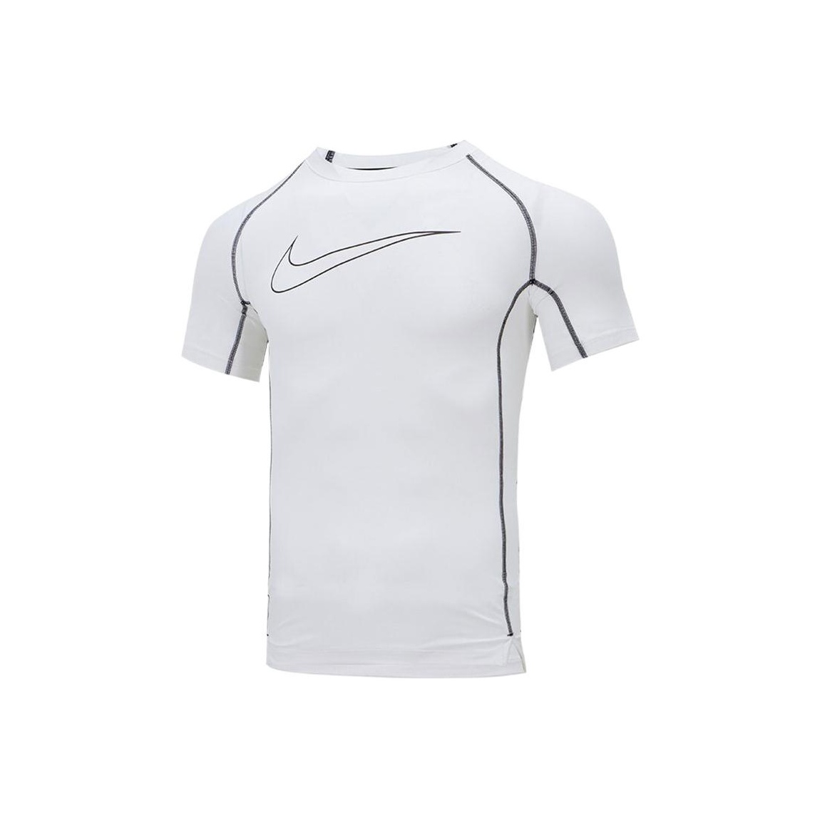 Nike Dri-FIT Men's Pro Tight Fit Short-Sleeve Top White - POIZON