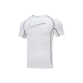 Nike Dri FIT Men's Pro Tight Fit Short Sleeve Top White