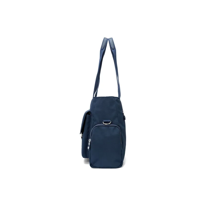 ROBERTA DI CAMERINO Fabric Crossbody Bag, Shoulder Bag Unisex Black/Royal Blue-7