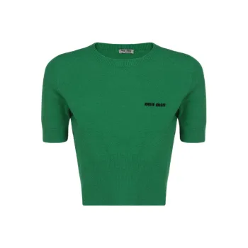 MIU MIU SS22 Sweater Women's Green