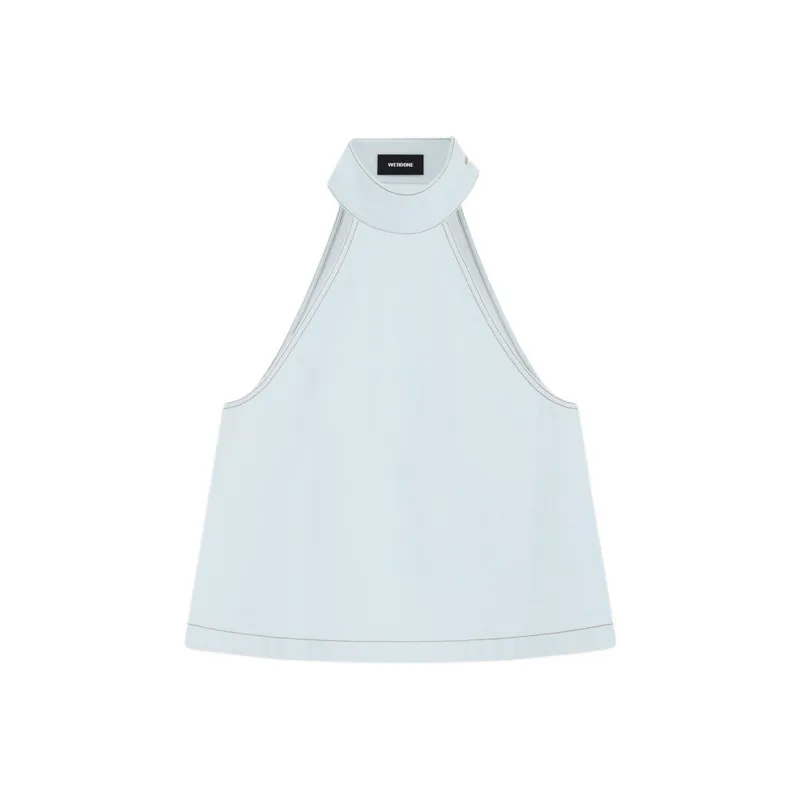 WE11DONE SS24 Tank Top Women's Light Blue-0