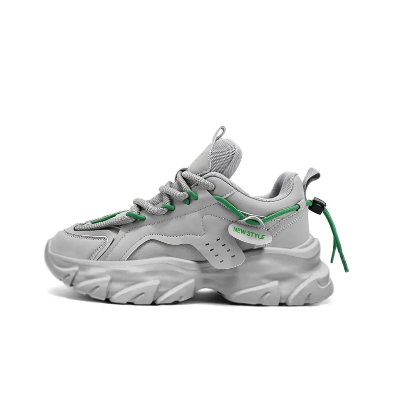 OFFER AITR Cushioning Slip Resistant Height Increasing Low Top Chunky Sneakers Men's-6