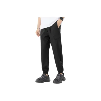 AMANDA BY Casual Pants Summer Men's Black