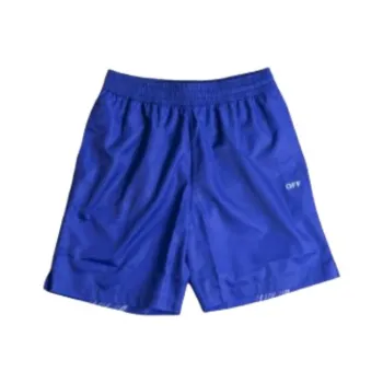 OFF WHITE Scribble Diags print Elasticated Swim Shorts