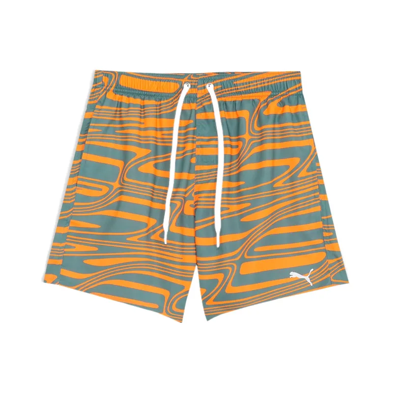 PUMA Formstrip Swimming Shorts Men's Sun Orange 02-0