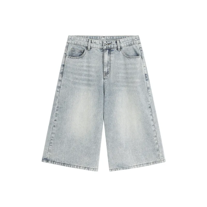 Love Monster Denim Shorts Unisex-11