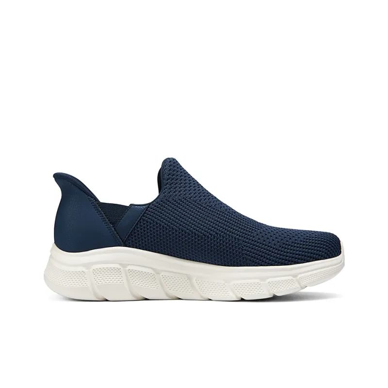 Skechers Go Walk Fle Hands Free Slip Ins Technology Rebound Lightweight Breathable Low Top Casual Shoes Men's Black-1