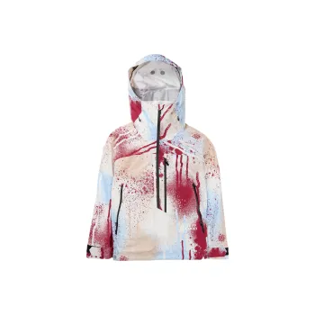 BURTON MINE 77 Series SS24 GORE TEX 3L C KNIT Ski Tops Unisex White Spray Paint