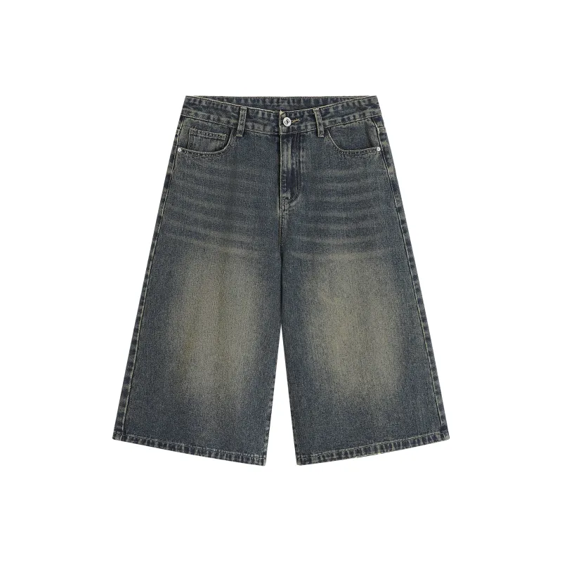 Love Monster Denim Shorts Unisex-2