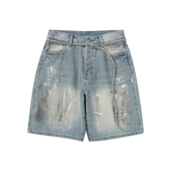 Candymade Haus Denim Shorts Unisex Blue