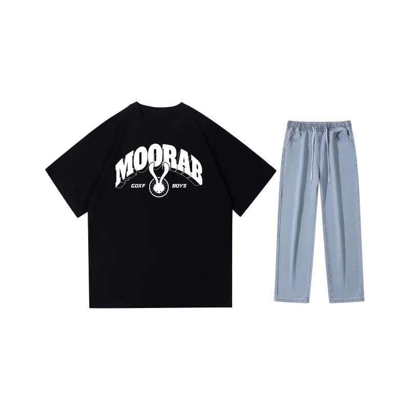 A.X.S.K x MOORAB Casual Sportswear Unisex-14