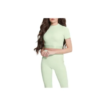GUESS Delicia Cropped Active Top Tank Tops Women's Green