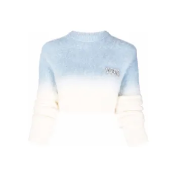 GCDS FW21 Slim Fit Sweater Women's Blue