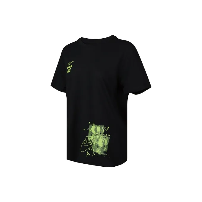 Nike T Shirt Women's Black Green-0