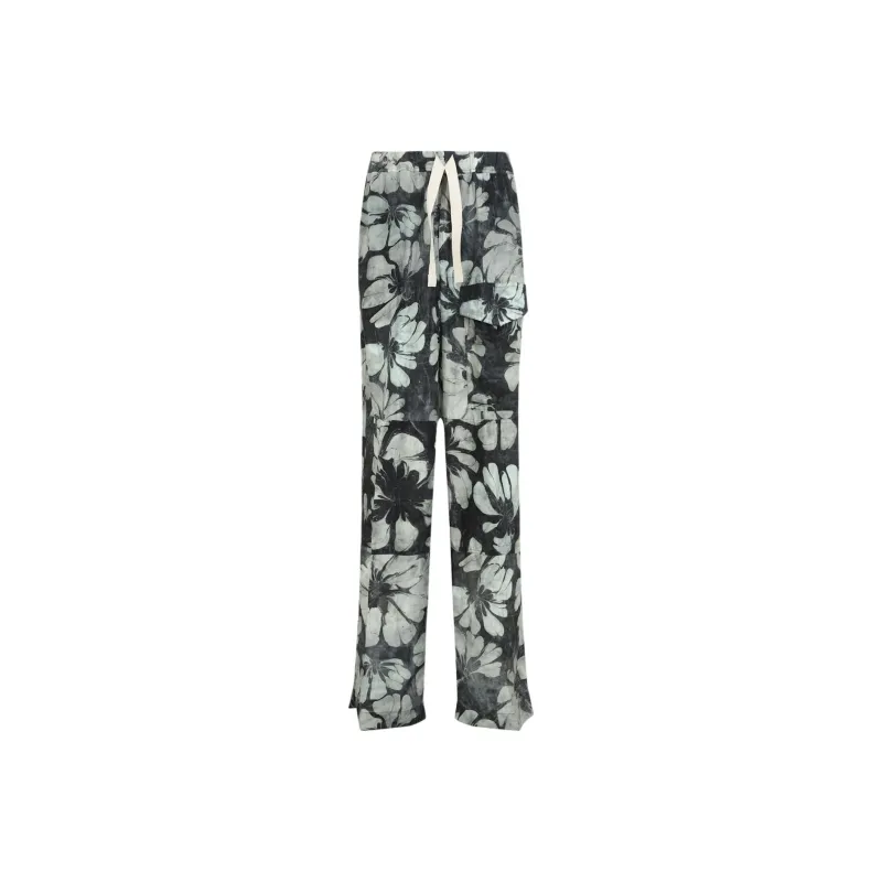 DRIES VAN NOTEN Allover Floral Printed Drawstring Trousers-0