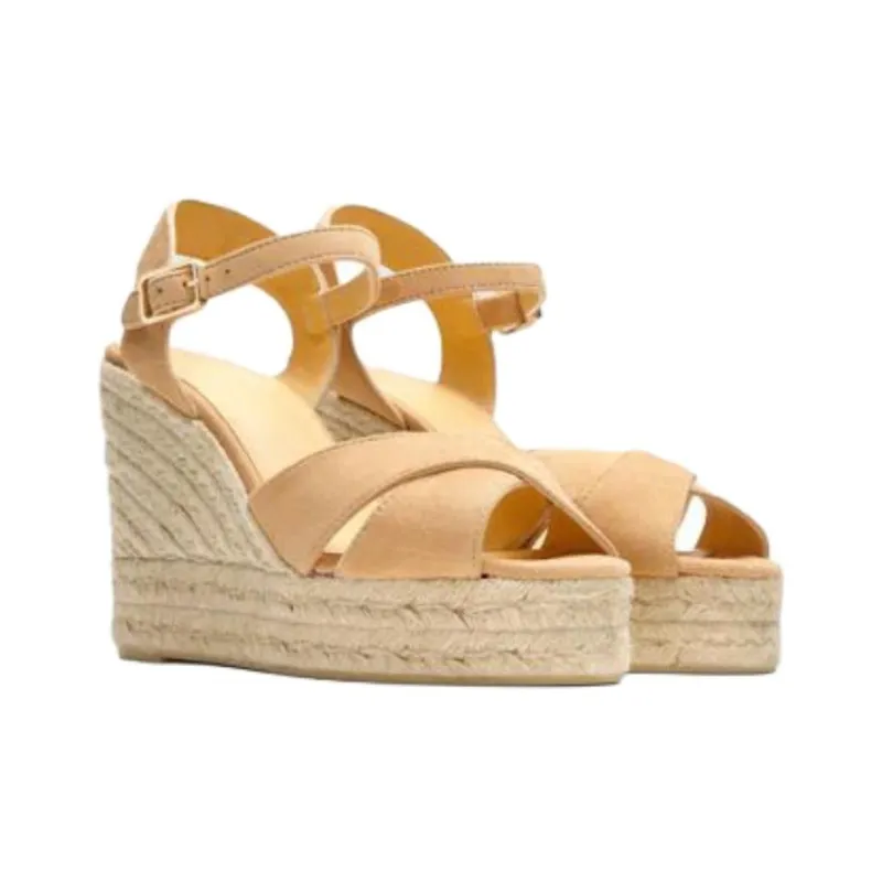 Castañer BLAUDELL One Strap Sandals 11cm Women's Tan-3