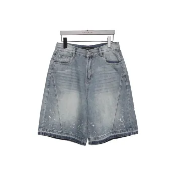 RAYSHOW Denim Shorts Men's Blue