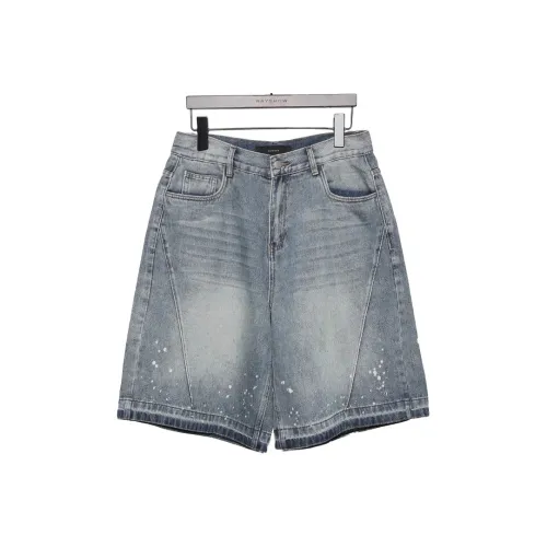 RAYSHOW Denim Shorts Men's Blue