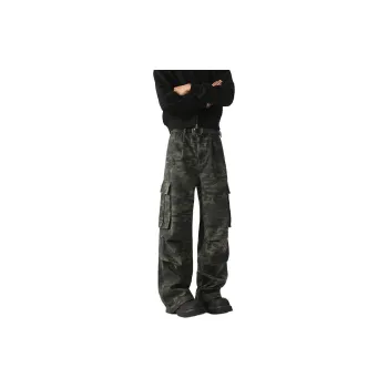 RAMPAGE Jeans Unisex Green Camouflage