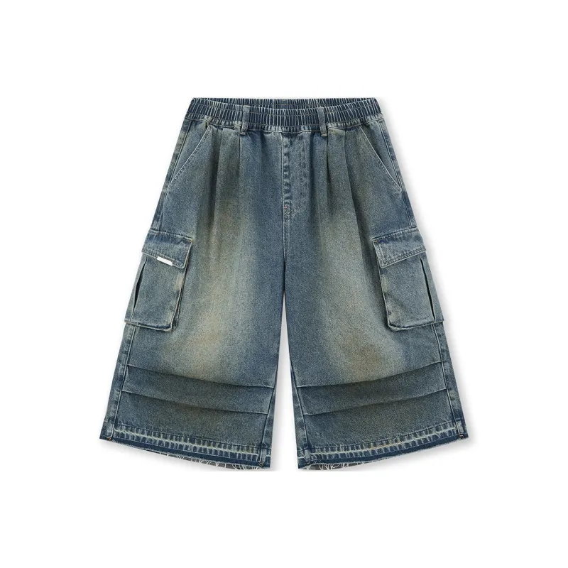 BONELESS Denim Shorts Unisex-4