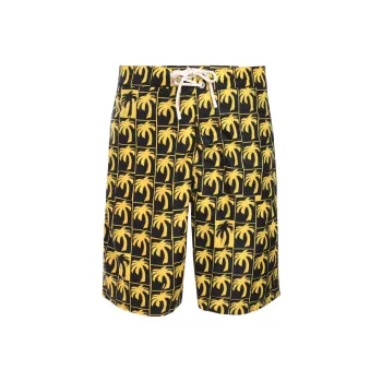PALM ANGELS Dripping Palms Swim Shorts