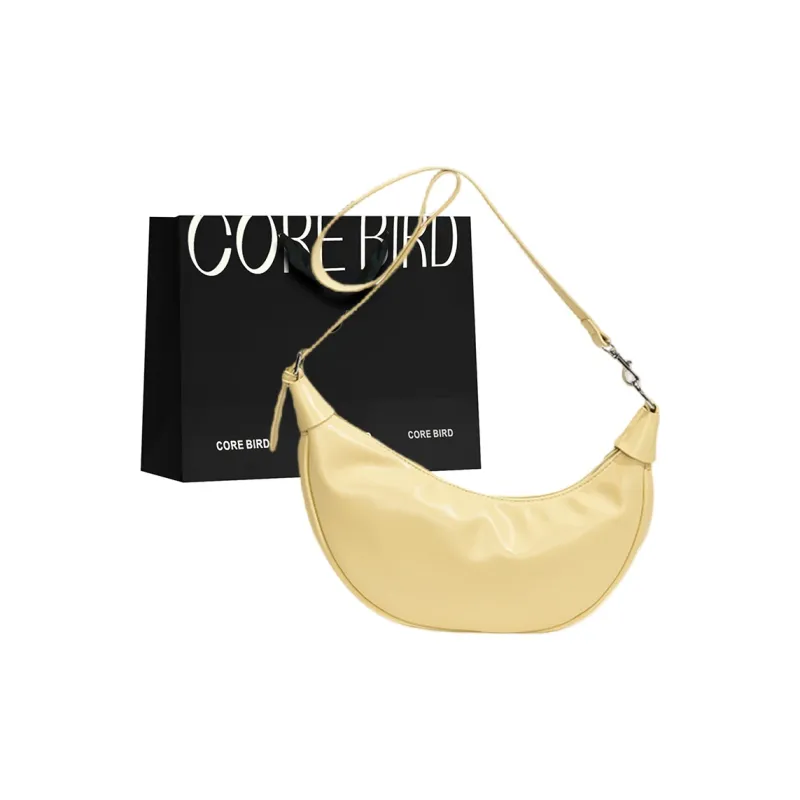 CORE BIRD PU Crossbody Bag, Shoulder Bag Women's Black/Yellow/White/Silver-11