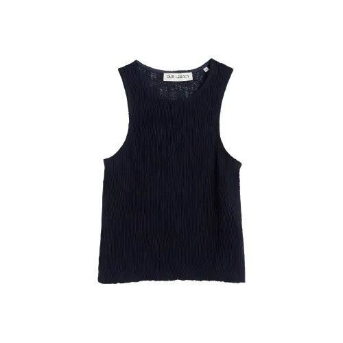 OUR LEGACY Tank Tops Women's Marine Blue