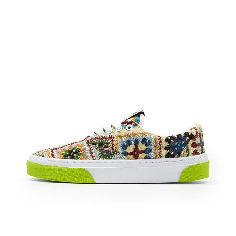 SUPSTORM Anti Slip Wear Resistant Low Top Skateboard Shoes Unisex Light Green-0