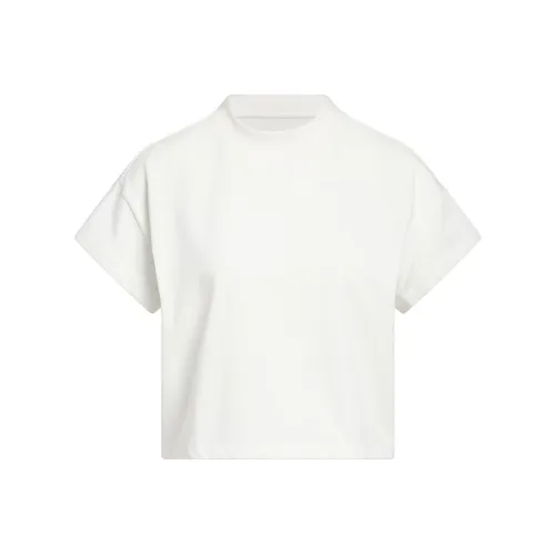 Adidas Drop Shoulder Sleeve T Shirt Women's White