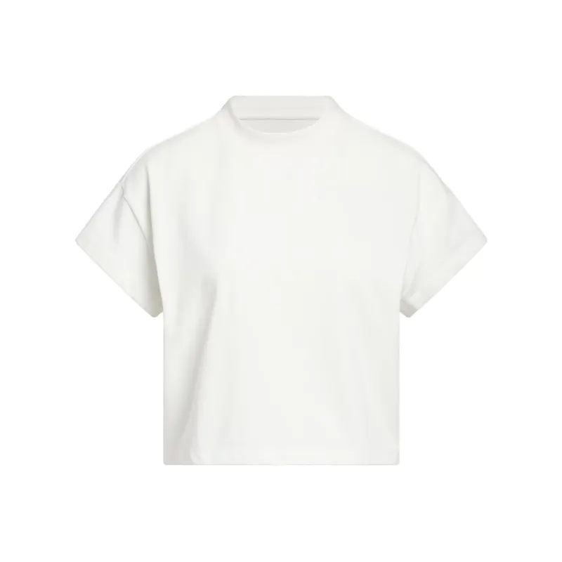 Adidas Drop Shoulder Sleeve T Shirt Women's White-0